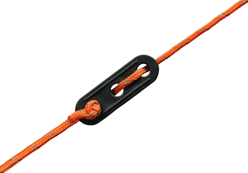 PVC Guy Tensioner, with tri-hole securing, suits 6mm PVC or nylon sheathed guy rope